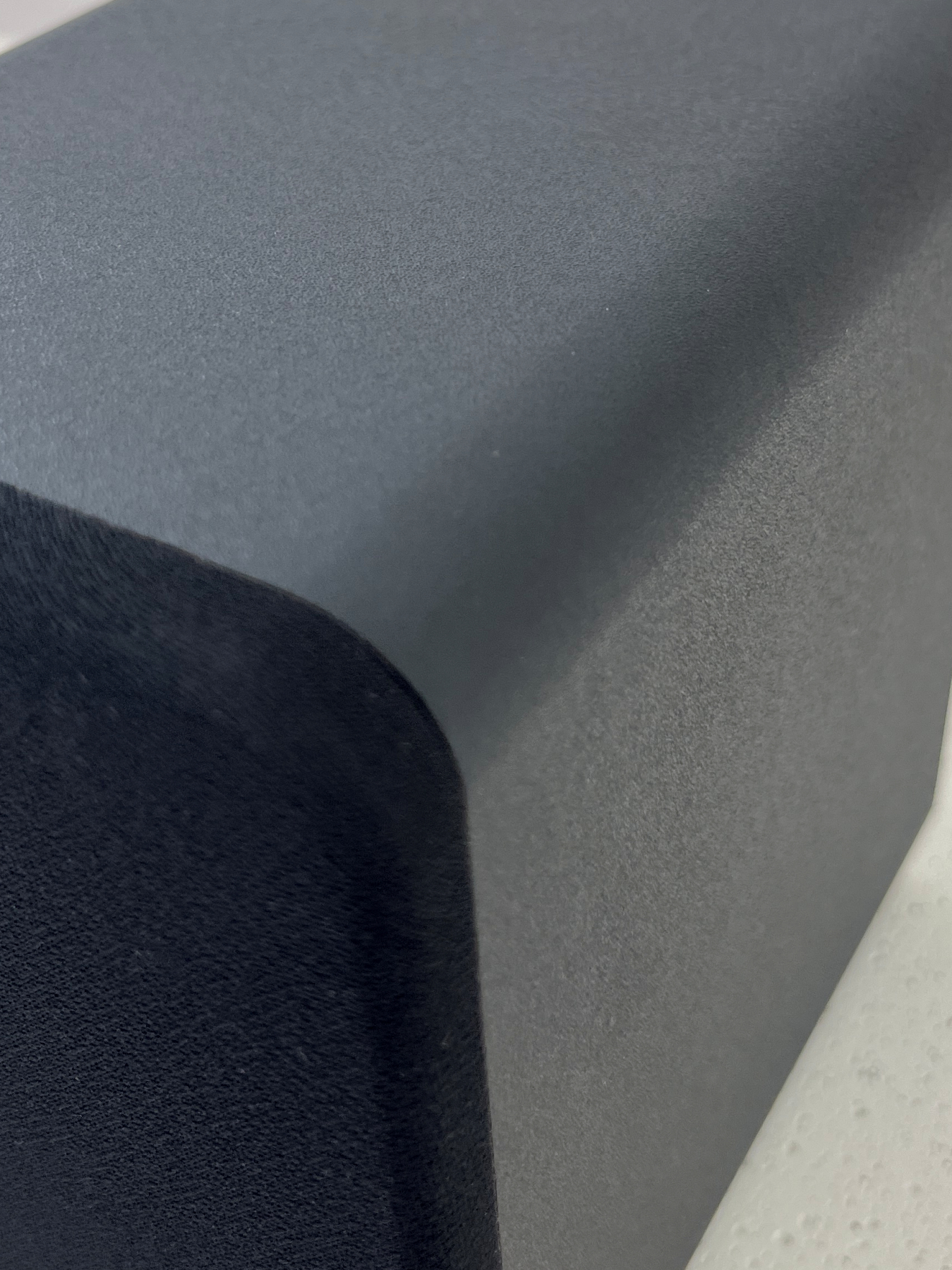 HouseWaves One detail — rounded cabinet edges and 3 inch full-range driver closeup